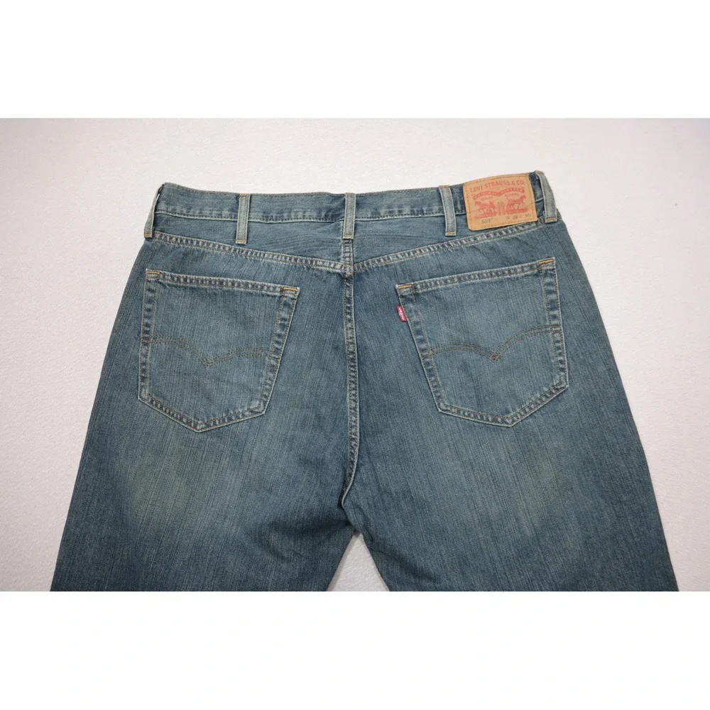 Levis 559 Relaxed Straight Jeans Mens 38x30‎ Blue Excellent Medium Wash Denim